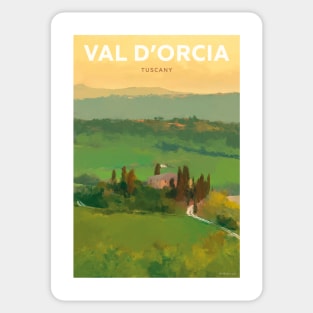 Val d'Orcia, Tuscany, Italy Sticker